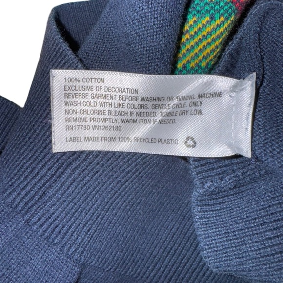 UGLY CHRISTMAS SWEATER MENS MEDIUM MOSSIMO ELF THIN BLUE SWEATER W/BELLS - Picture 5 of 5